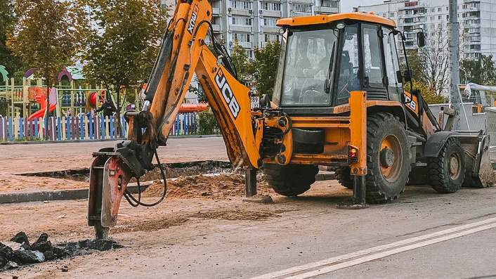 Разрушение асфальта