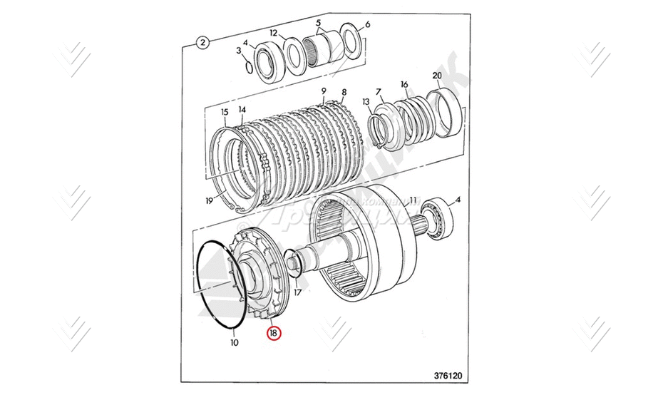 Поршень JCB 445/12316 картинка