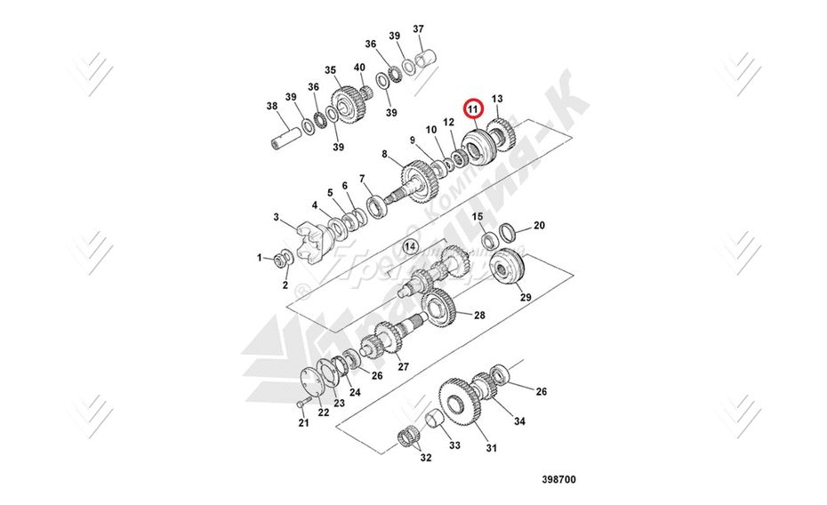 Синхронизатор JCB 445/03300 картинка