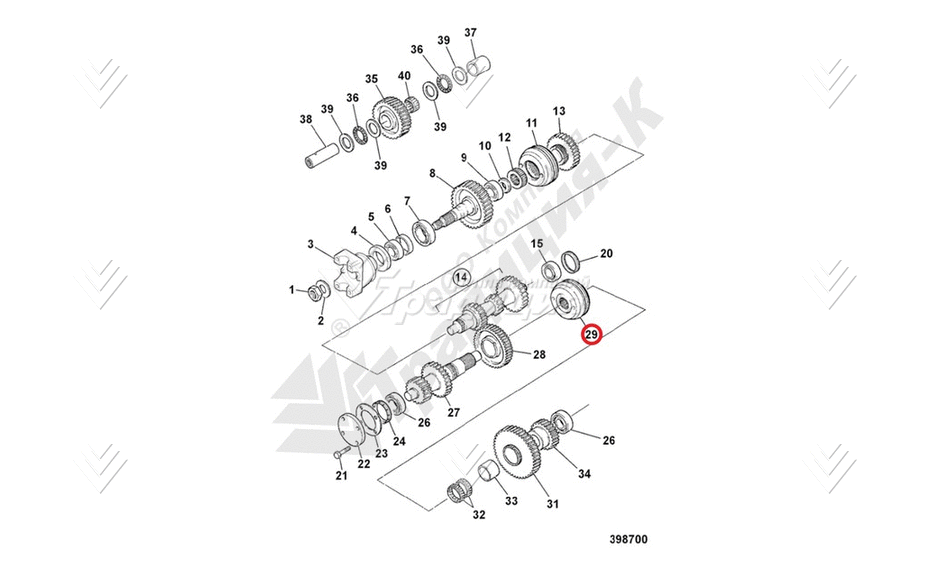 Синхронизатор JCB 459/50520 картинка