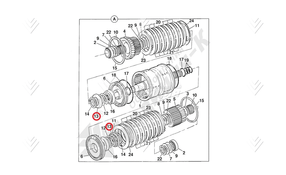 Шайба пружины КПП JCB 823/10266 картинка