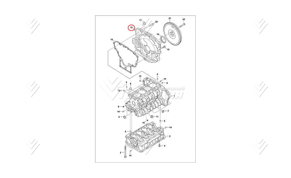 Корпус маховика BOBCAT 7010590 картинка