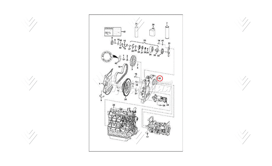 Корпус привода (монтажная рама) BOBCAT 7133636 картинка