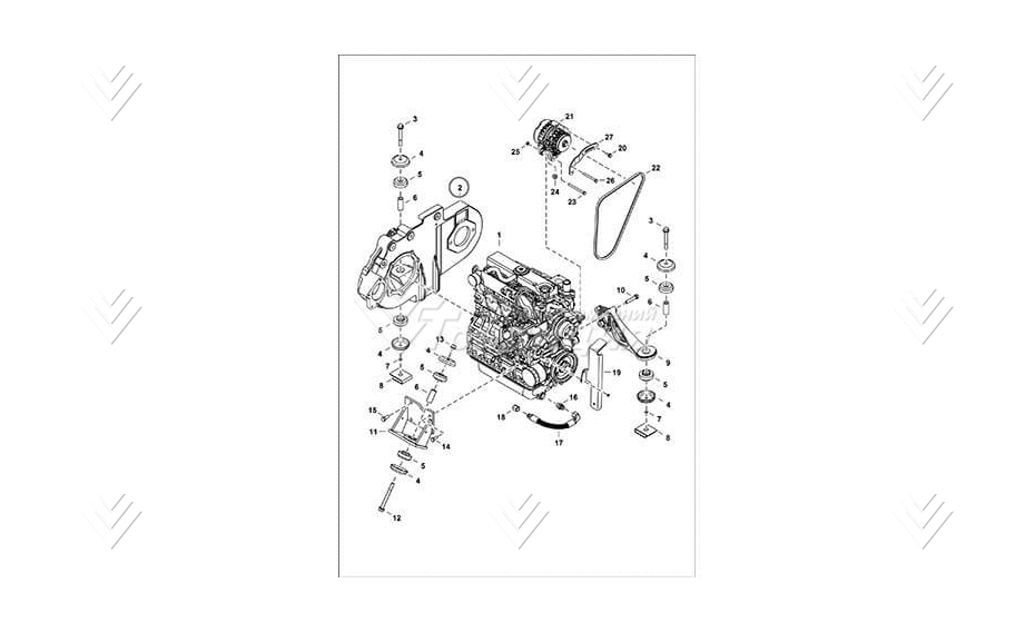 Корпус привода (монтажная рама) BOBCAT 7214071 картинка