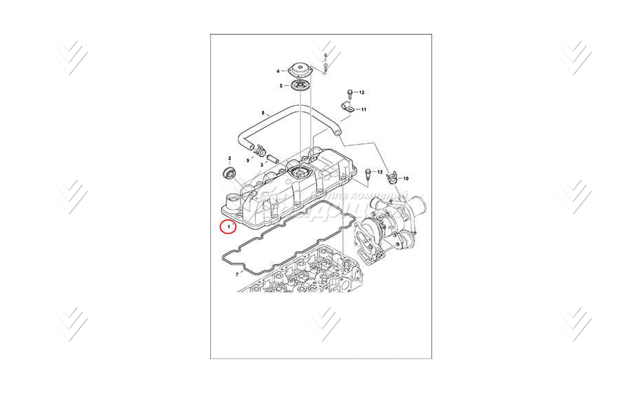 Крышка клапанная BOBCAT 7000756 картинка