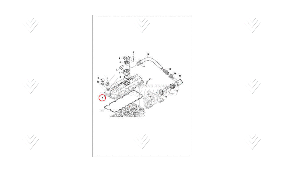 Крышка клапанная BOBCAT 7008533 картинка