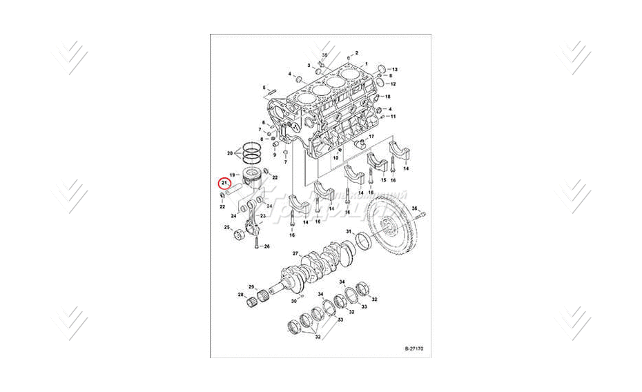 Палец поршневой BOBCAT 6680725 картинка