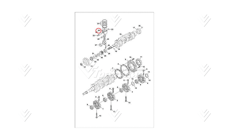 Поршень (00),+ 0,25 mm BOBCAT 6698103 картинка