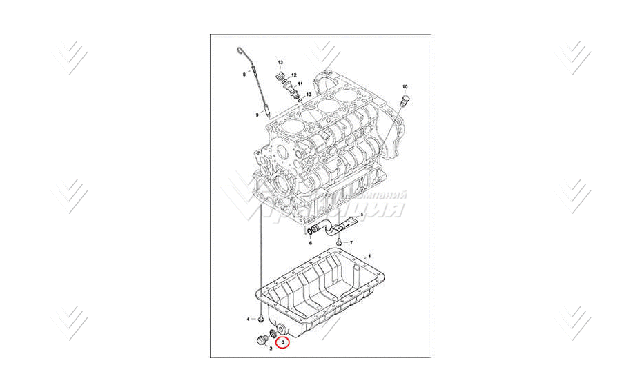 Прокладка (кольцо) пробки сливной BOBCAT 6631046 картинка