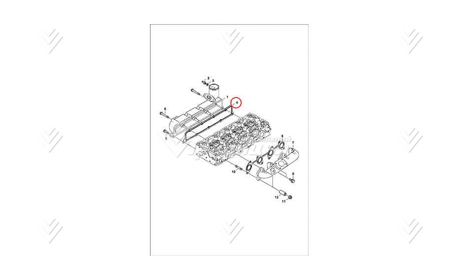 Прокладка впускного коллектора BOBCAT 7000658 картинка