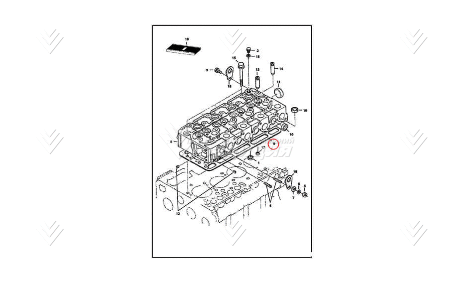 Прокладка ГБЦ (.045 inch (1.15mm) thick) BOBCAT 6685078 картинка