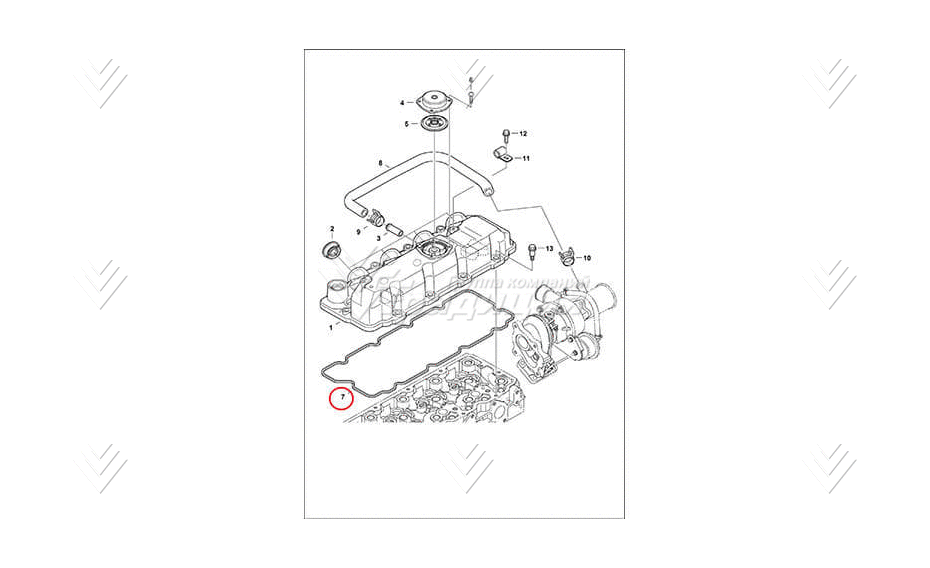 Прокладка крышки клапанов BOBCAT 7000673 картинка