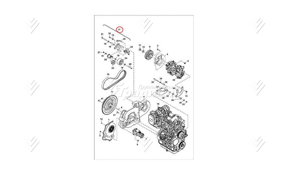 Ролик натяжной BOBCAT 7269057 картинка