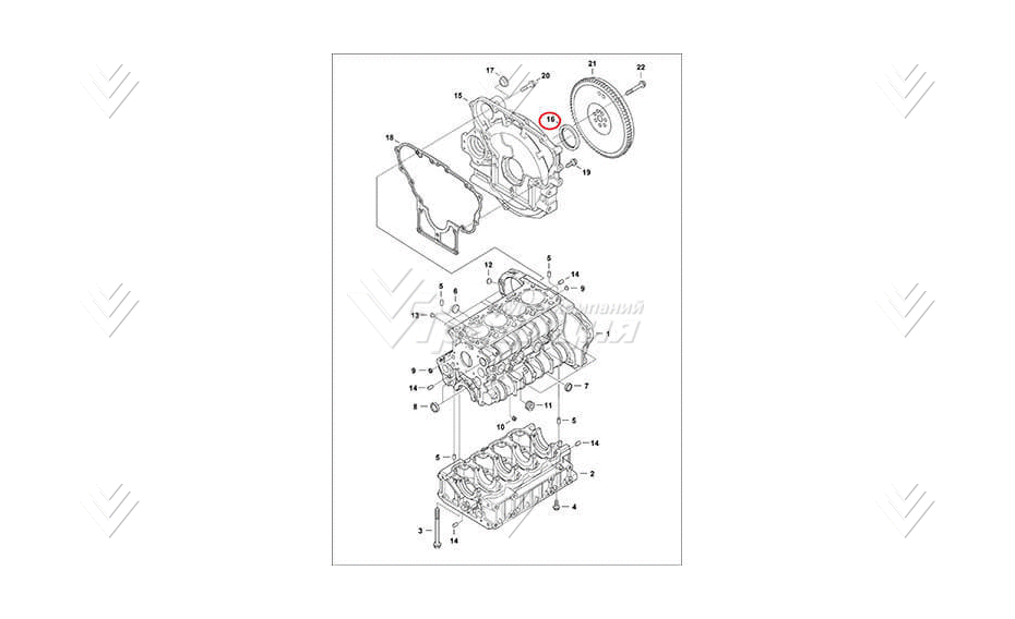 Сальник вала коленчатого задний BOBCAT 7000651 картинка