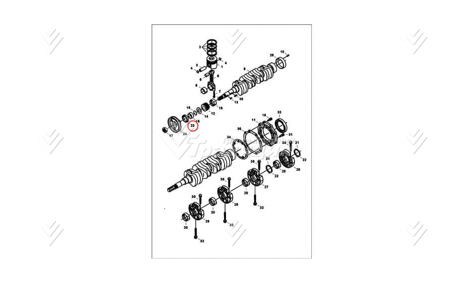 Сальник вала коленчатого передний BOBCAT 7024826 картинка