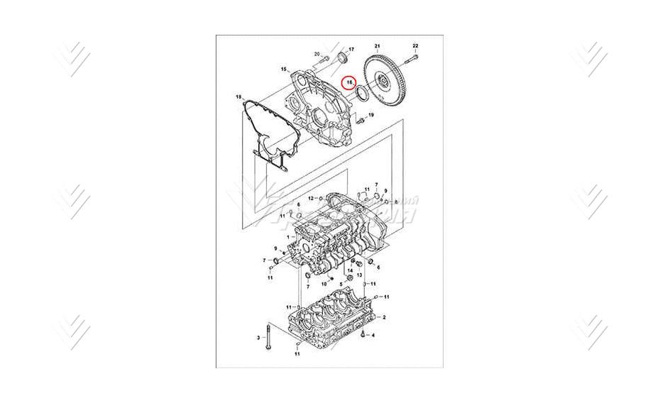 Сальник корпуса шестерен BOBCAT 7008390 картинка