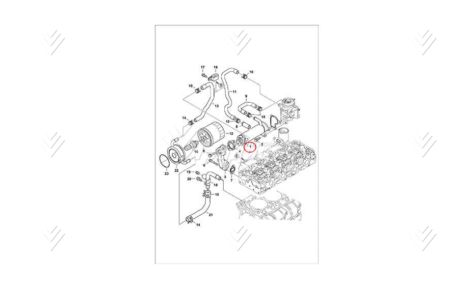 Теплообменник EGR BOBCAT 7000736 картинка