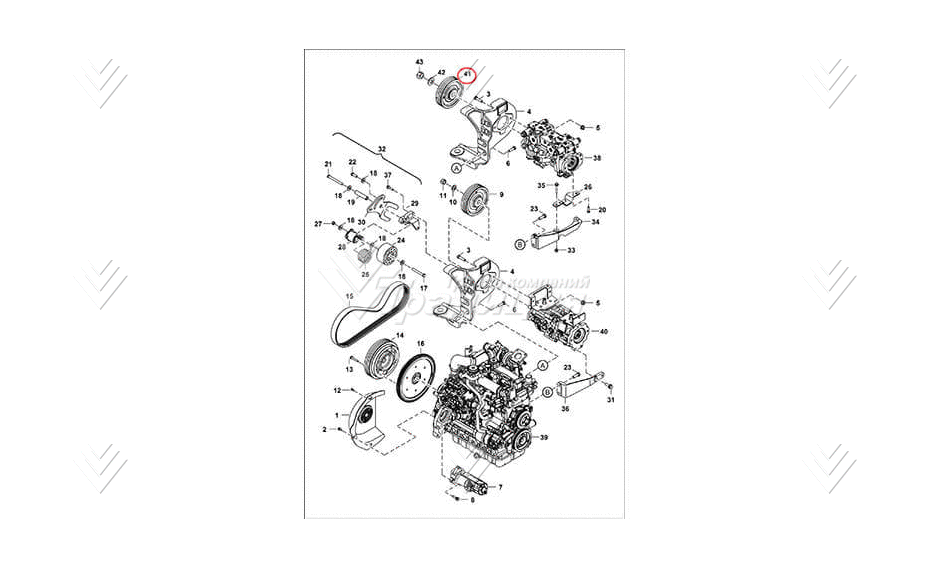 Шкив привода г/н BOBCAT 7155309 картинка