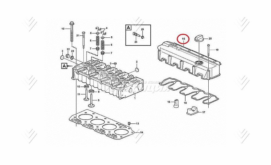 Крышка клапанная VOLVO VOE20558934 картинка