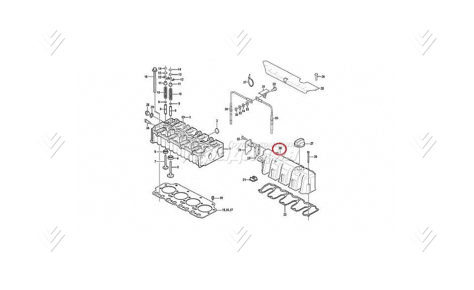 Крышка клапанная VOLVO VOE21134652 картинка