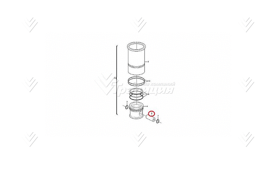 Палец поршневой VOLVO VOE20405577 картинка