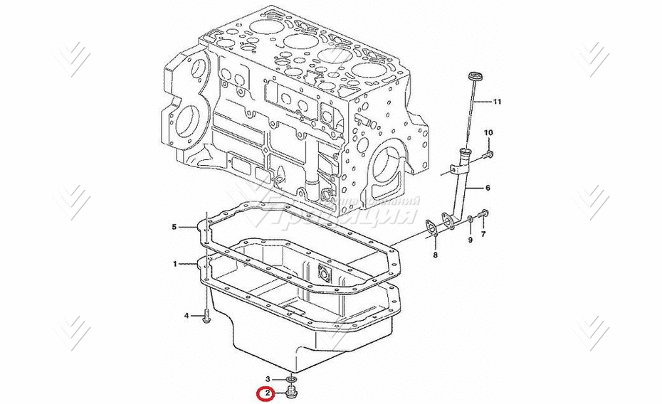 Пробка сливная VOLVO VOE20405506 картинка