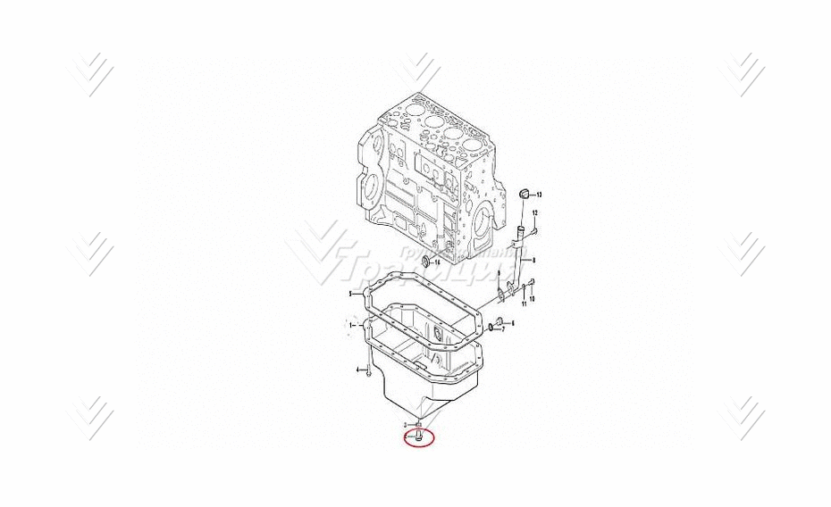 Пробка сливная VOLVO VOE20515171 картинка