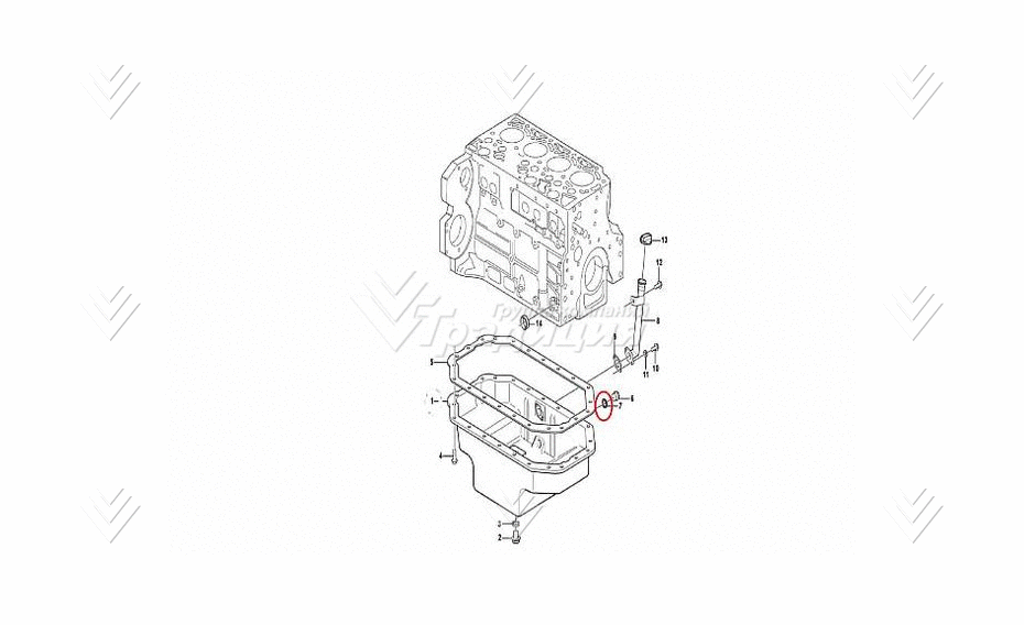 Прокладка пробки сливной VOLVO VOE13947624 картинка