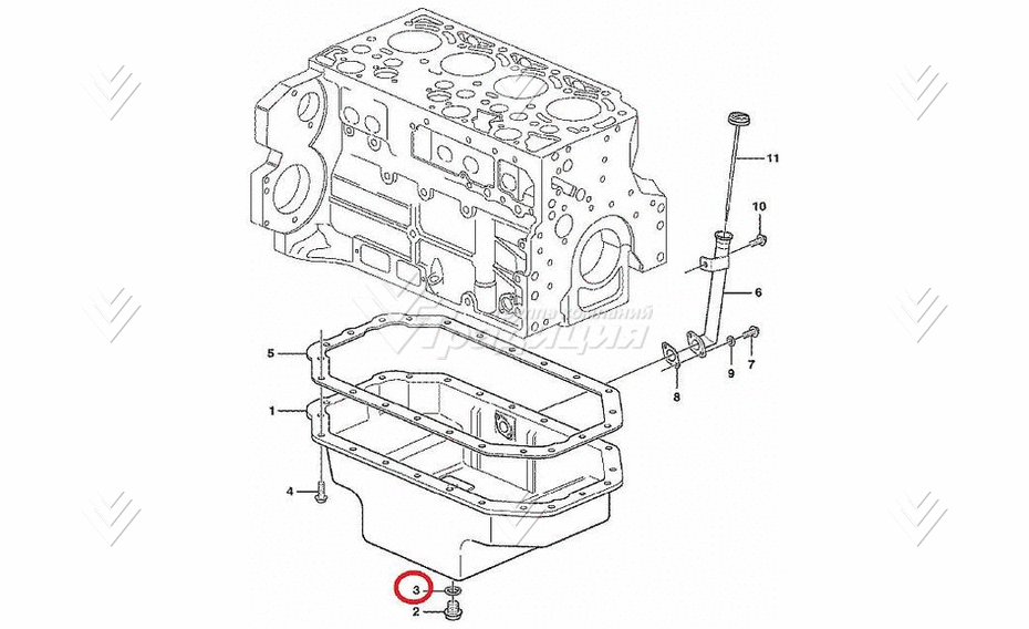 Прокладка пробки сливной VOLVO VOE20542740 картинка