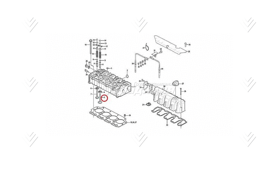 Седло впускного клапана VOLVO VOE20459962 картинка