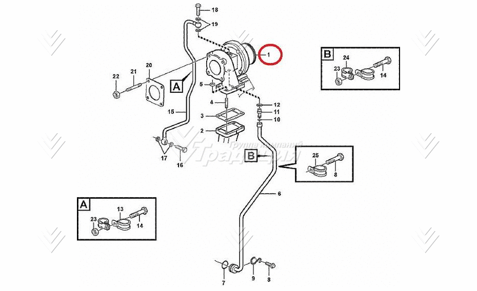 Турбокомпрессор VOLVO VOE20460945 картинка