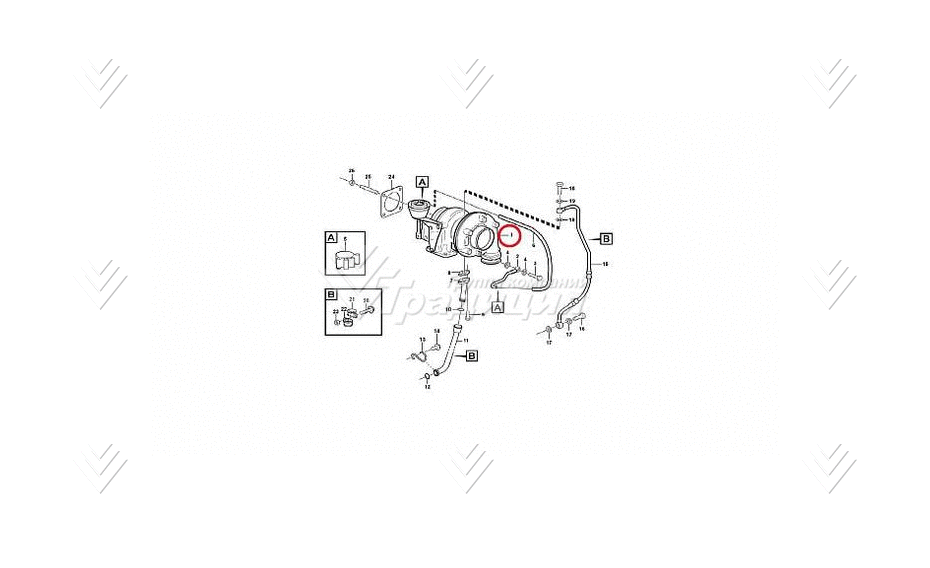 Турбокомпрессор VOLVO VOE21147467 картинка