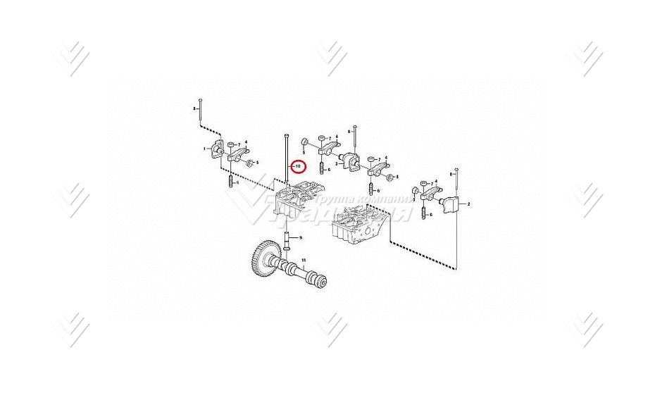 Штанга толкателя VOLVO VOE20405534 картинка