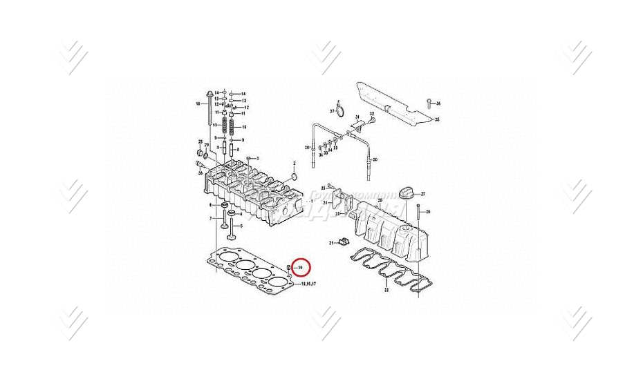 Штифт направляющий ГБЦ VOLVO VOE20405521 картинка