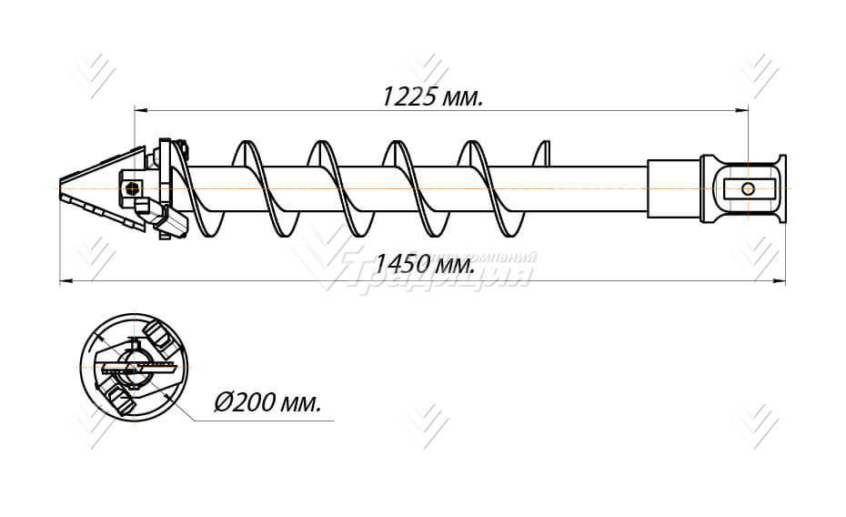 Шнекобур Impulse ШБЛА-S5 (кат.1-4) D-200 картинка 644089