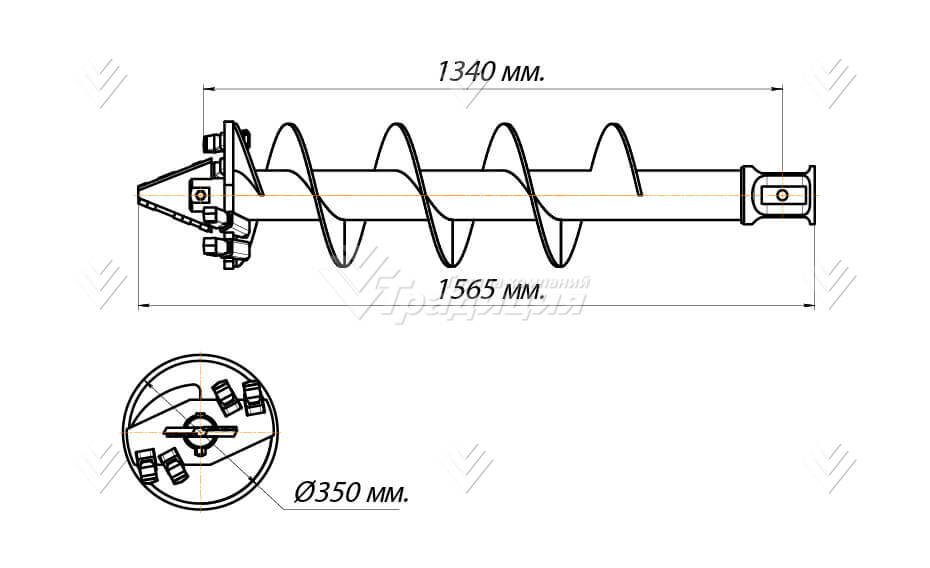 Шнекобур Impulse ШБЛА-S5 (кат.1-4) D-350 картинка 644086