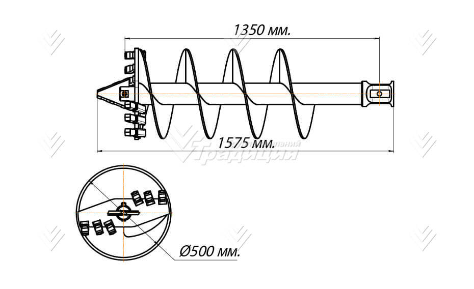 Шнекобур Impulse ШБЛА-S5 (кат.1-4) D-500 картинка 644083