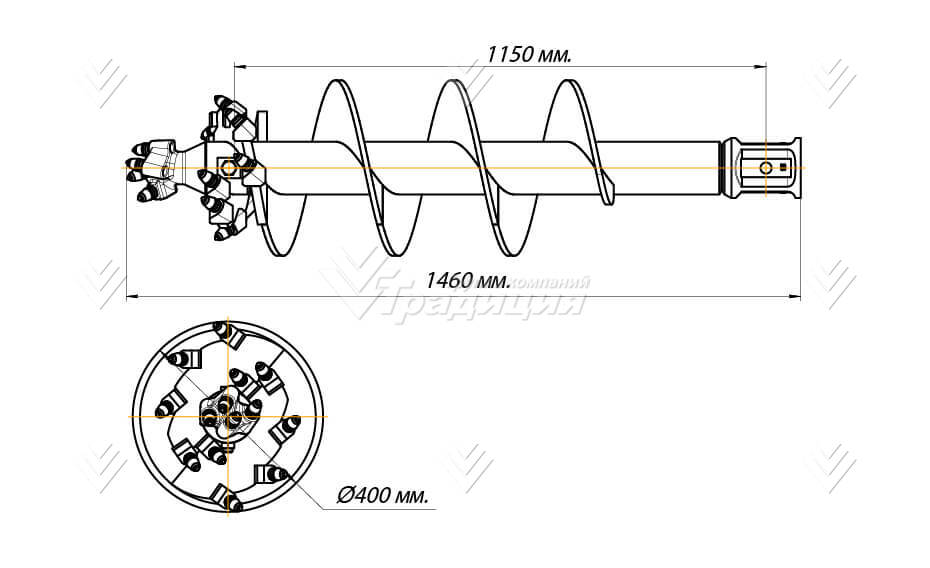 Шнекобур Impulse ШБКС-S5 (кат.3-5) D-400 картинка 644097