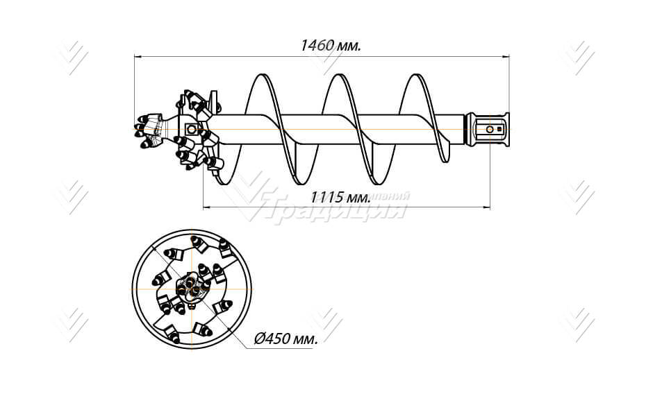 Шнекобур Impulse ШБКС-S5 (кат.3-5) D-450 картинка 644096