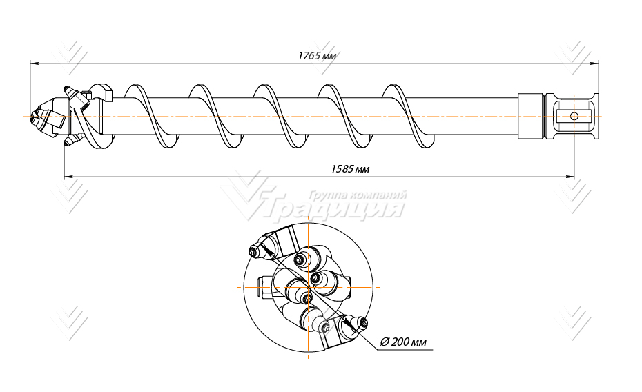 Шнекобур Impulse ШБКС-S6 (кат.3-6) D-200 картинка 640364