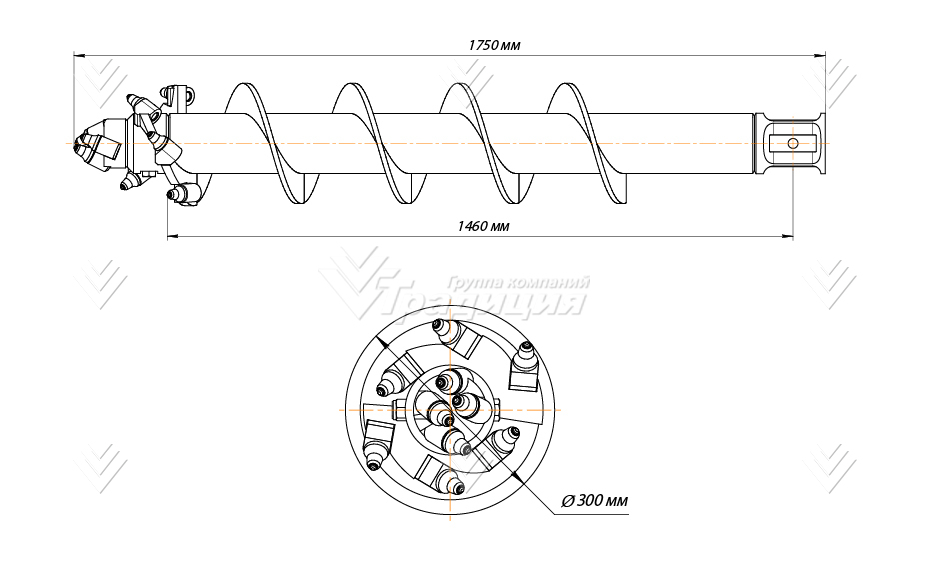 Шнекобур Impulse ШБКС-S6 (кат.3-6) D-300 картинка 640366