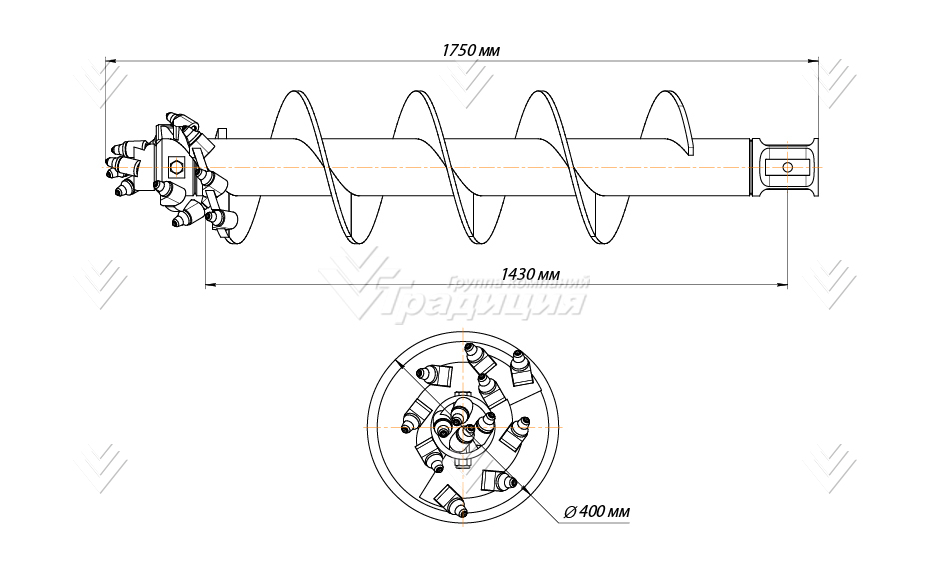 Шнекобур Impulse ШБКС-S6 (кат.3-6) D-400 картинка 640368