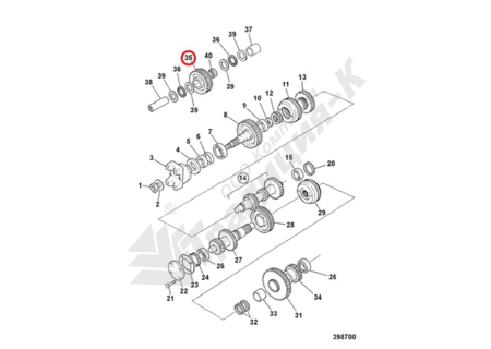 Шестерня паразитная 459/50440