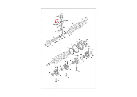 Поршень (00),+ 0,25 mm BOBCAT 6698103