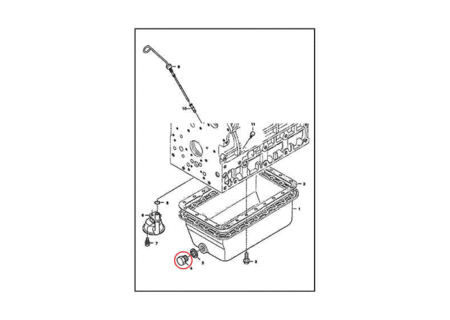 Пробка поддона сливная BOBCAT 6680657