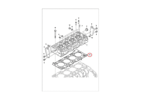 Прокладка ГБЦ (2 hole) BOBCAT 7000647