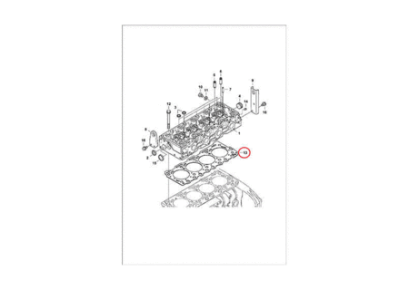 Прокладка ГБЦ (2-notch) BOBCAT 7008458