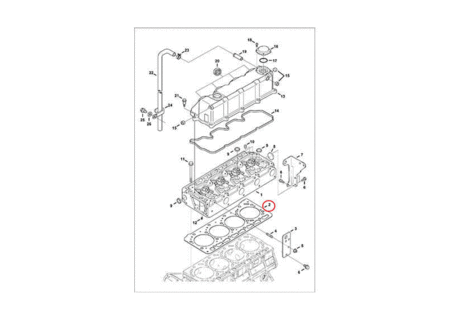 Прокладка ГБЦ (no notch) BOBCAT 6698589