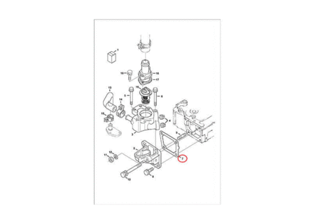 Прокладка корпуса термостата BOBCAT 6666802