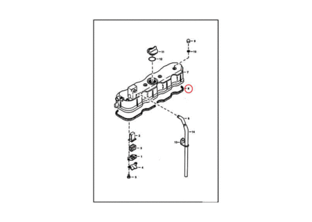 Прокладка крышки клапанов BOBCAT 6598136